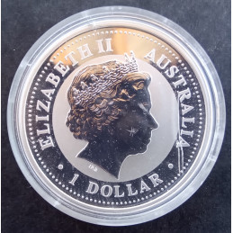 2002 1 Oz Australian Lunar Series 1 [Horse] Obverse