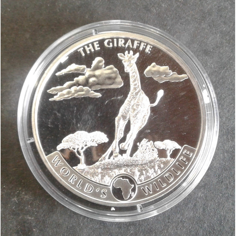 2019 1 Oz Congo DR Wildlife Giraffe Obverse