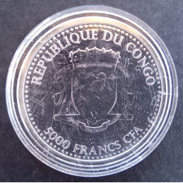 2016 1 Oz Congo Gorilla Colorized Reverse