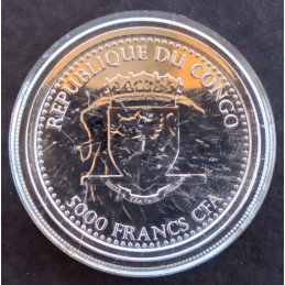 2017 1 Oz Congo Gorilla Colorized Reverse
