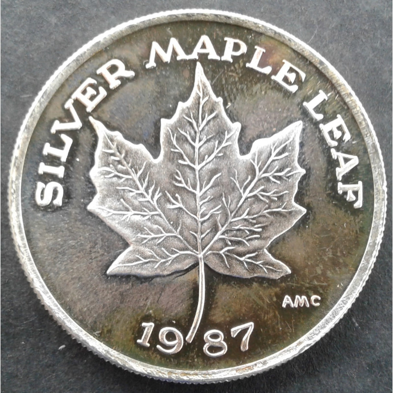 1987 AMC Silver Maple Leaf Reverse