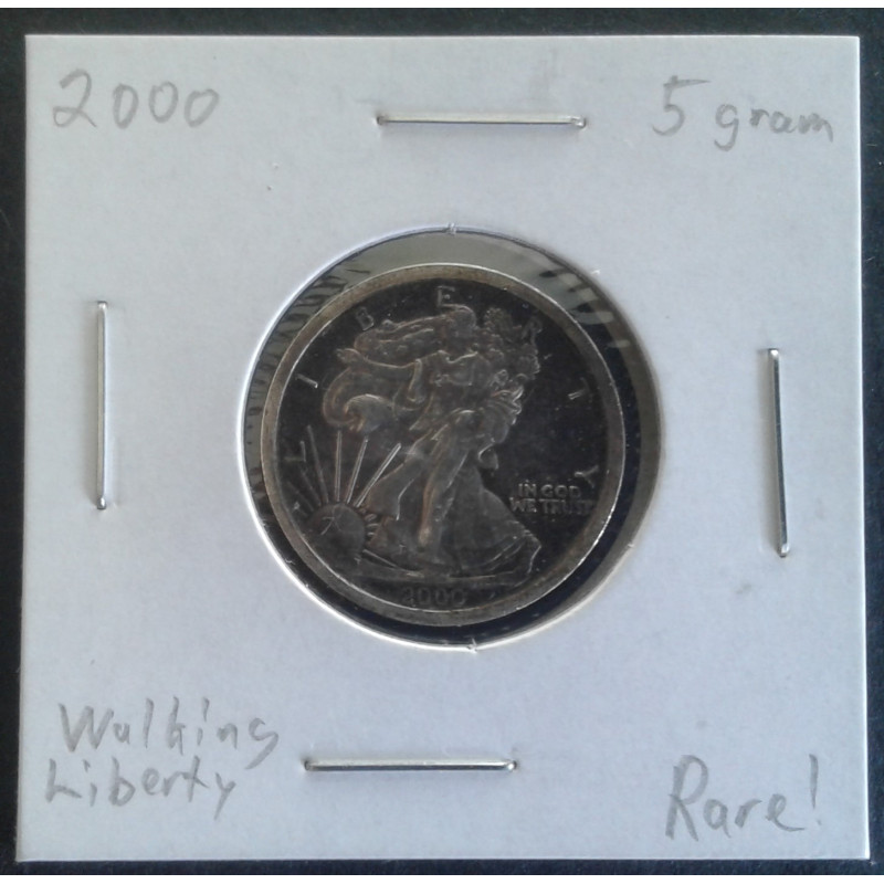 2000 5 Gram ASE Replica Obverse