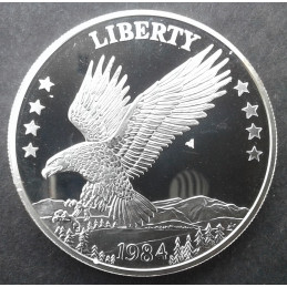 1984 1 Oz Olde New England Mint Double Eagle Obverse
