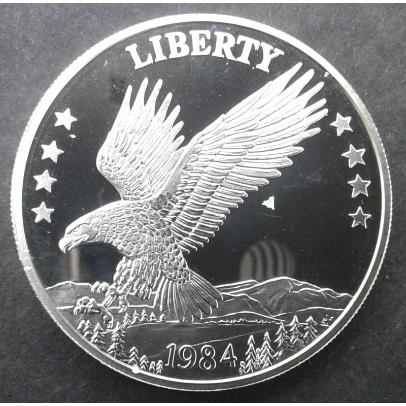 1984 1 Oz Olde New England Mint Double Eagle Obverse