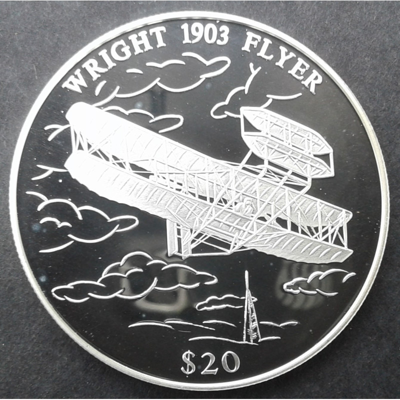 2000 20 Gram American Mint Wright Brothers Obverse