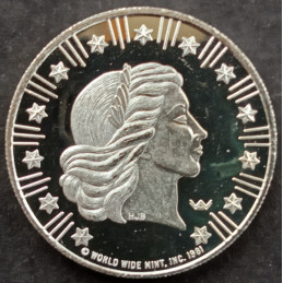 1981 1/4 Oz World Wide Mint Type 1 Obverse