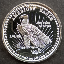 1981 1/4 Oz World Wide Mint Type 1 Reverse