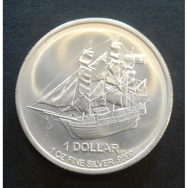 2017 1 Oz Cook Islands Silver Bounty Obverse