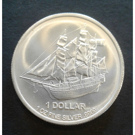 2017 1 Oz Cook Islands Silver Bounty Obverse