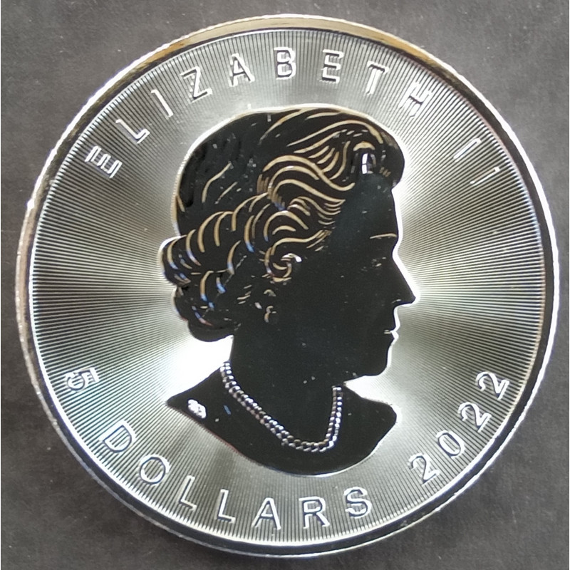 2022 1 Oz Canada Maple Obverse
