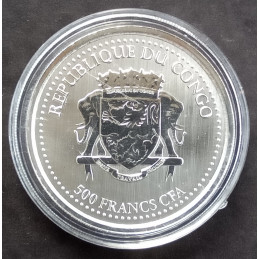 2022 1 Oz Congo Gorilla Reverse