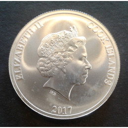 2017 1 Oz Cook Islands Silver Bounty Reverse