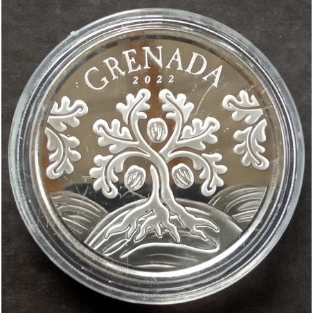 2022 1 Oz Grenada Spice Isle Nutmeg Reverse