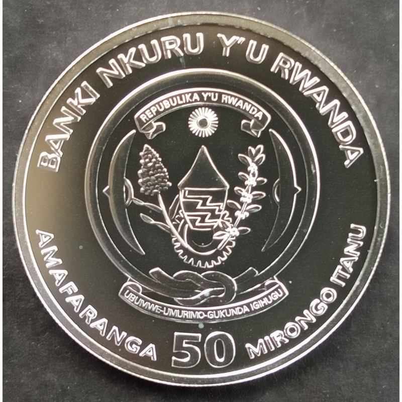 2022 1 Oz Rwanda Lunar Tiger Obverse