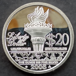 2005 1 Oz NorFed Liberty Dollar Type 2 Reverse