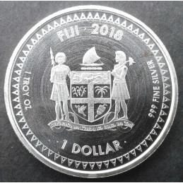 2018 1 Oz Fiji Pacific Dollar Reverse