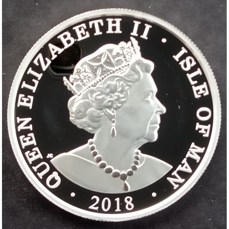 2018 1 Oz Isle of Man Angel Obverse
