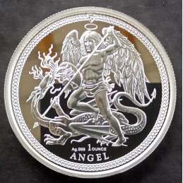 2018 1 Oz Isle of Man Angel Reverse