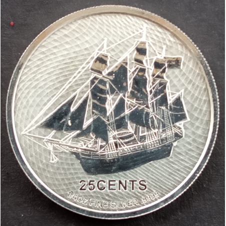 2021 1/4 Oz Cook Islands Silver Bounty Obverse