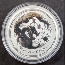 2012 1/2 Oz Australia Lunar Series 2 [Dragon] Reverse