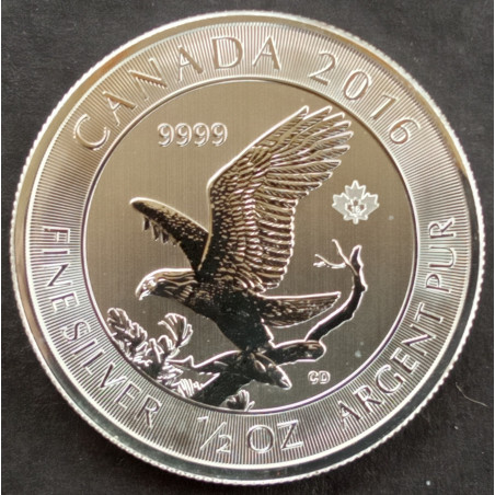 2016 1/2 Oz Canada Bald Eagle Reverse