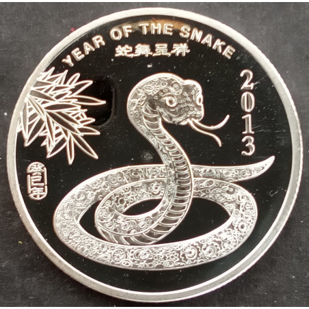 2013 1/2 Oz APMEX Lunar [Snake] Obverse