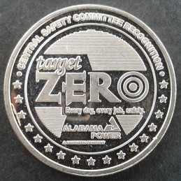 1 Oz  Alabama Power Target Zero Obverse