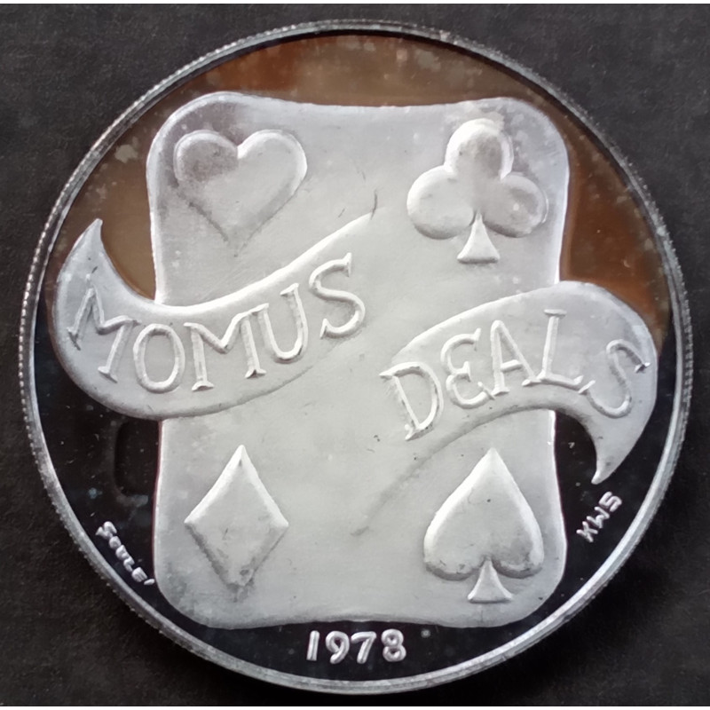 1978 1 Oz Knights of Momus Doubloon Obverse