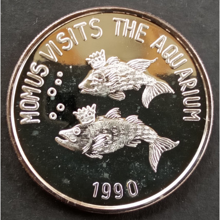 1990 1 Oz Knights of Momus Doubloon Obverse