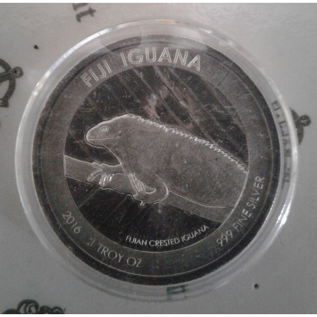 2016 1 Oz Fiji Iguana Obverse