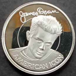 1 Oz AMC Screen Stars James Dean Obverse