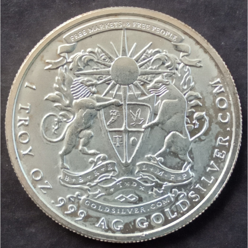 2013 1 Oz GoldSilver Pegasus Reverse