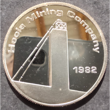 1982 1 Oz Hecla Mining Obverse