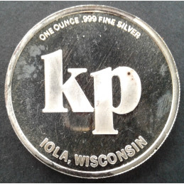 1987 1 Oz Numismatic News 35th Anniversary Reverse