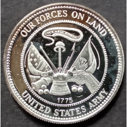 1991 1 Oz Desert Storm Army Reverse