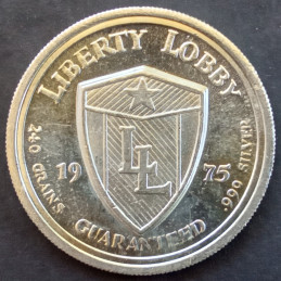 1975 1/2 Oz Liberty Lobby Andrew Jackson Reverse