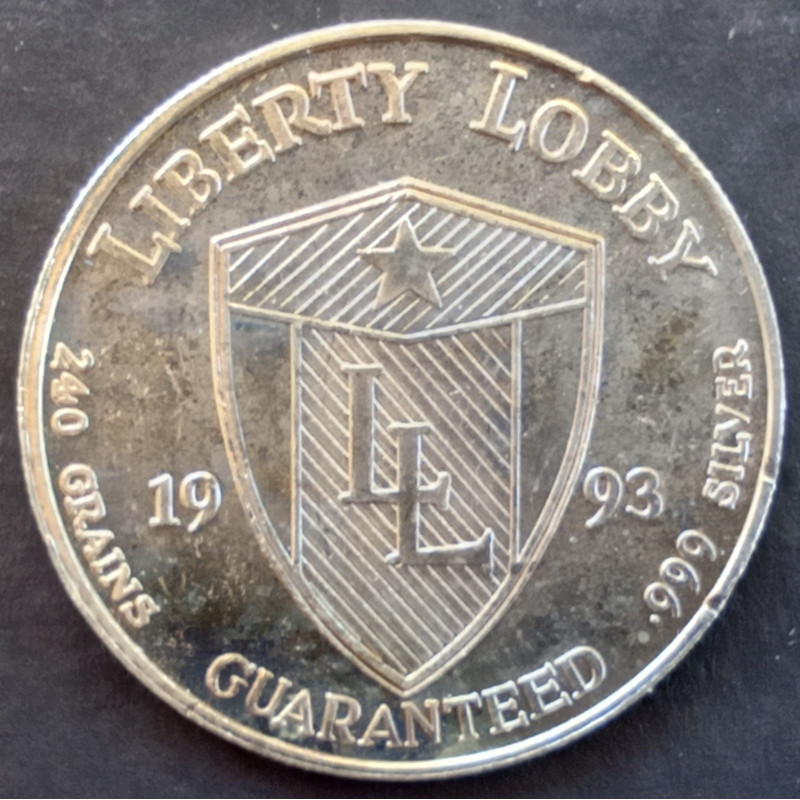 1993 1/2 Oz Liberty Lobby Andrew Jackson Reverse