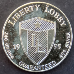 1995 1/2 Oz Liberty Lobby Andrew Jackson Reverse