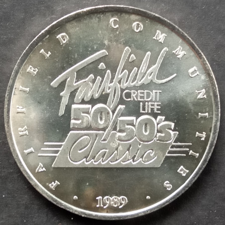 1989 1 Oz Fairfield Credit Life Obverse