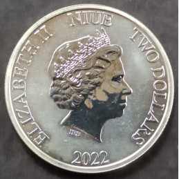 2022 1 Oz Niue Superheroes Aquaman Obverse