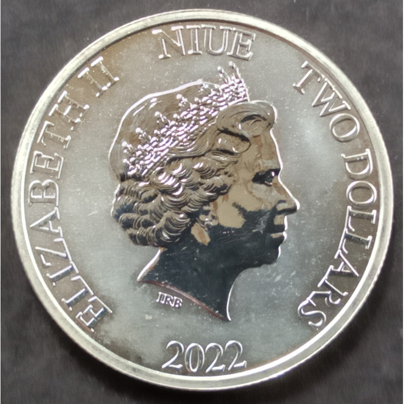 2022 1 Oz Niue Superheroes Aquaman Obverse