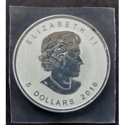 2016 1 Oz Canada Birds of Prey Peregrine Falcon REV PROOF Obverse