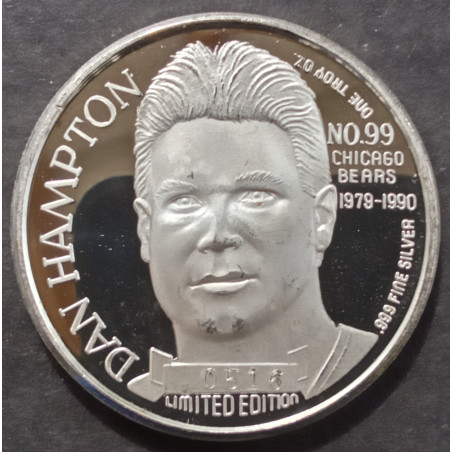 1990 1 Oz Enviromint Dan Hampton Obverse