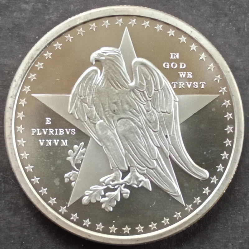 2018 1 Oz Golden State Mint Remember the Alamo Reverse