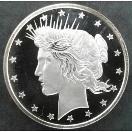 1 Oz Highland Mint Peace Replica Obverse