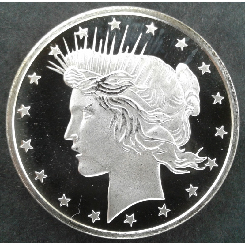 1 Oz Highland Mint Peace Replica Obverse