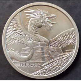 2018 1 Oz Golden State Mint World of Dragons Aztec Obverse