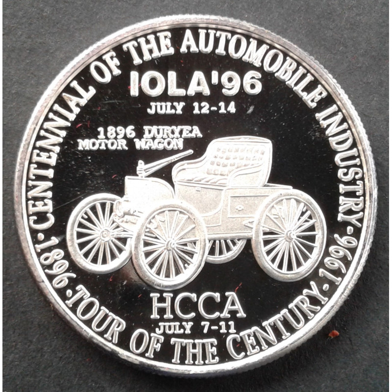 1996 1 Oz Krause Publications IOLA Car Show Obverse