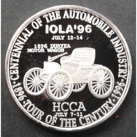 1996 1 Oz Krause Publications IOLA Car Show Obverse