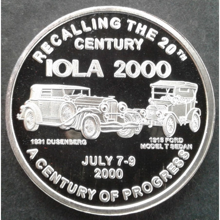 2000 1 Oz Krause Publications IOLA Car Show Obverse